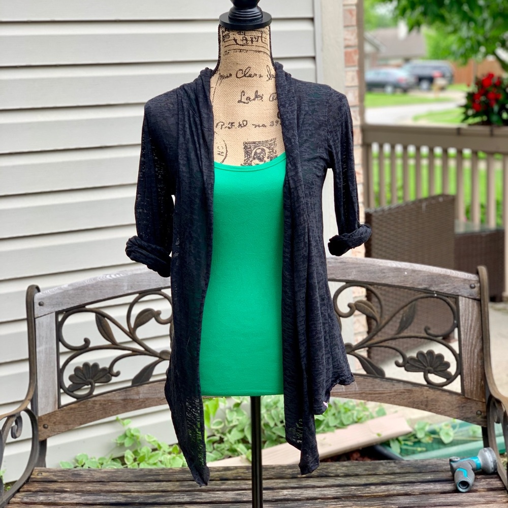 Black cardigan